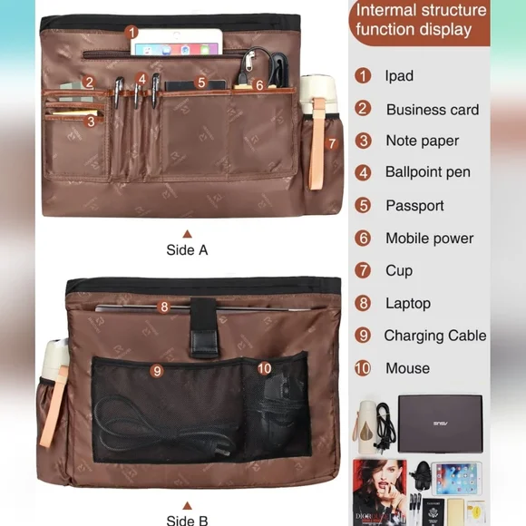 NEW Purse/ Laptop Bag USB Charging Port - Picture 3 of 6